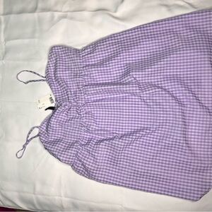 Purple Gingham Dress